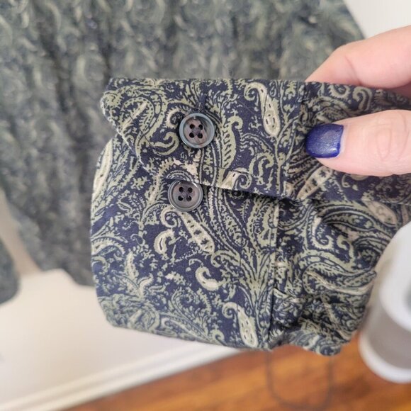 Alfani Men’s Paisley Button-Down Shirt – Size S (EUC) - Picture 3 of 4